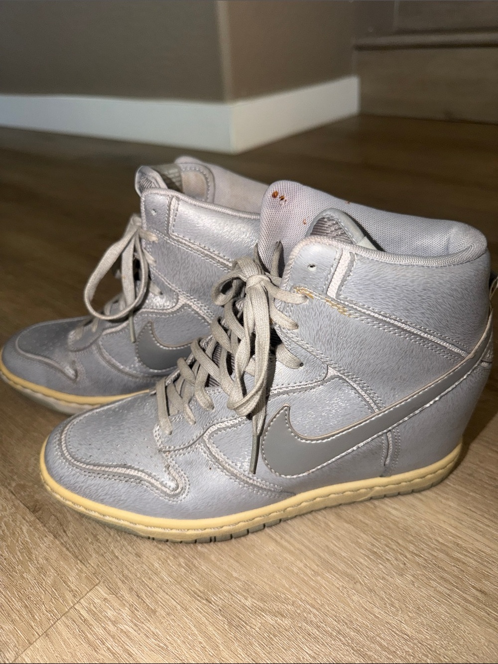 Nike Women's High Top Wedge Sneakers size 7.5